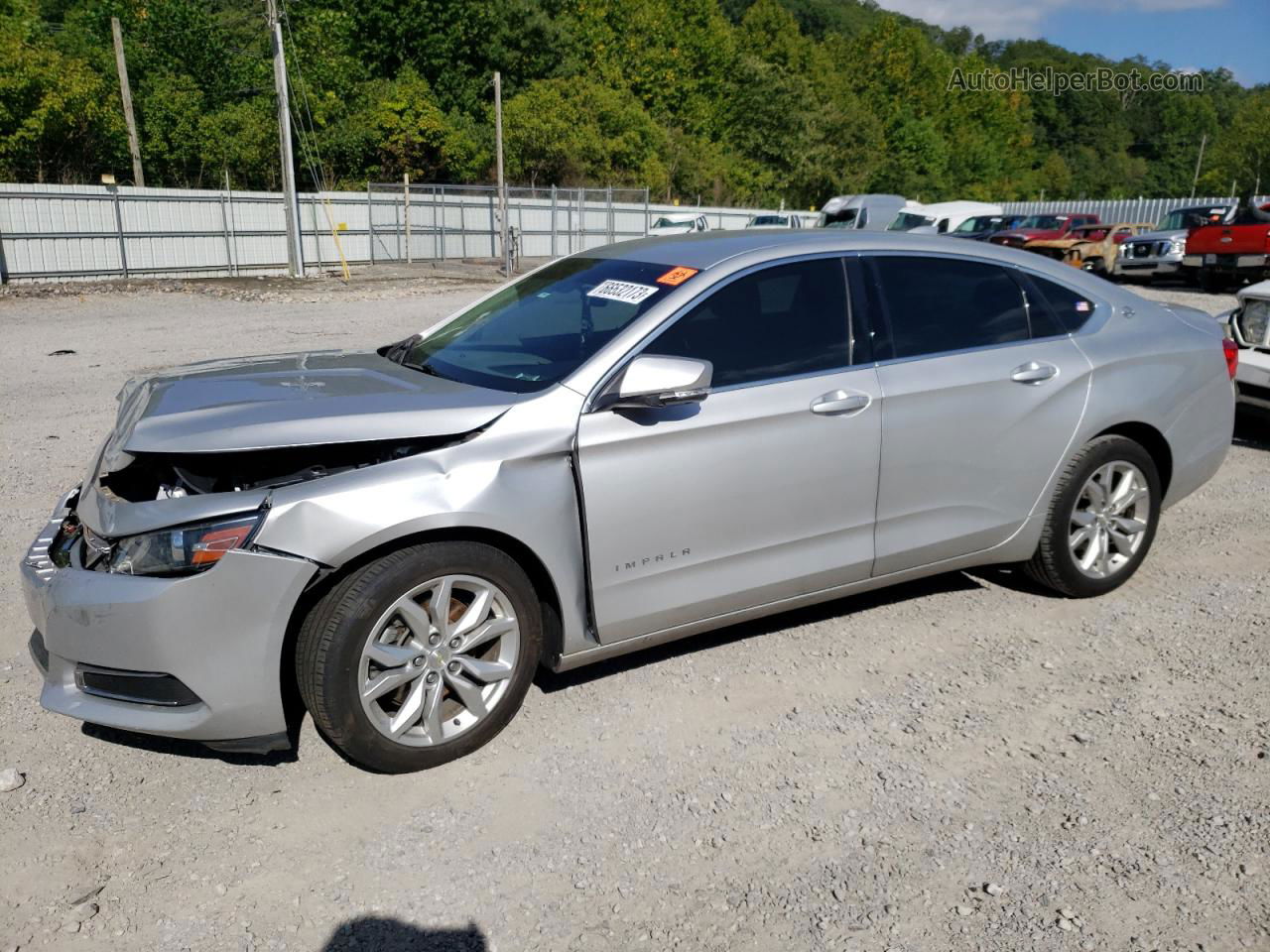 2017 Chevrolet Impala Lt Silver vin: 2G1105SA1H9168621