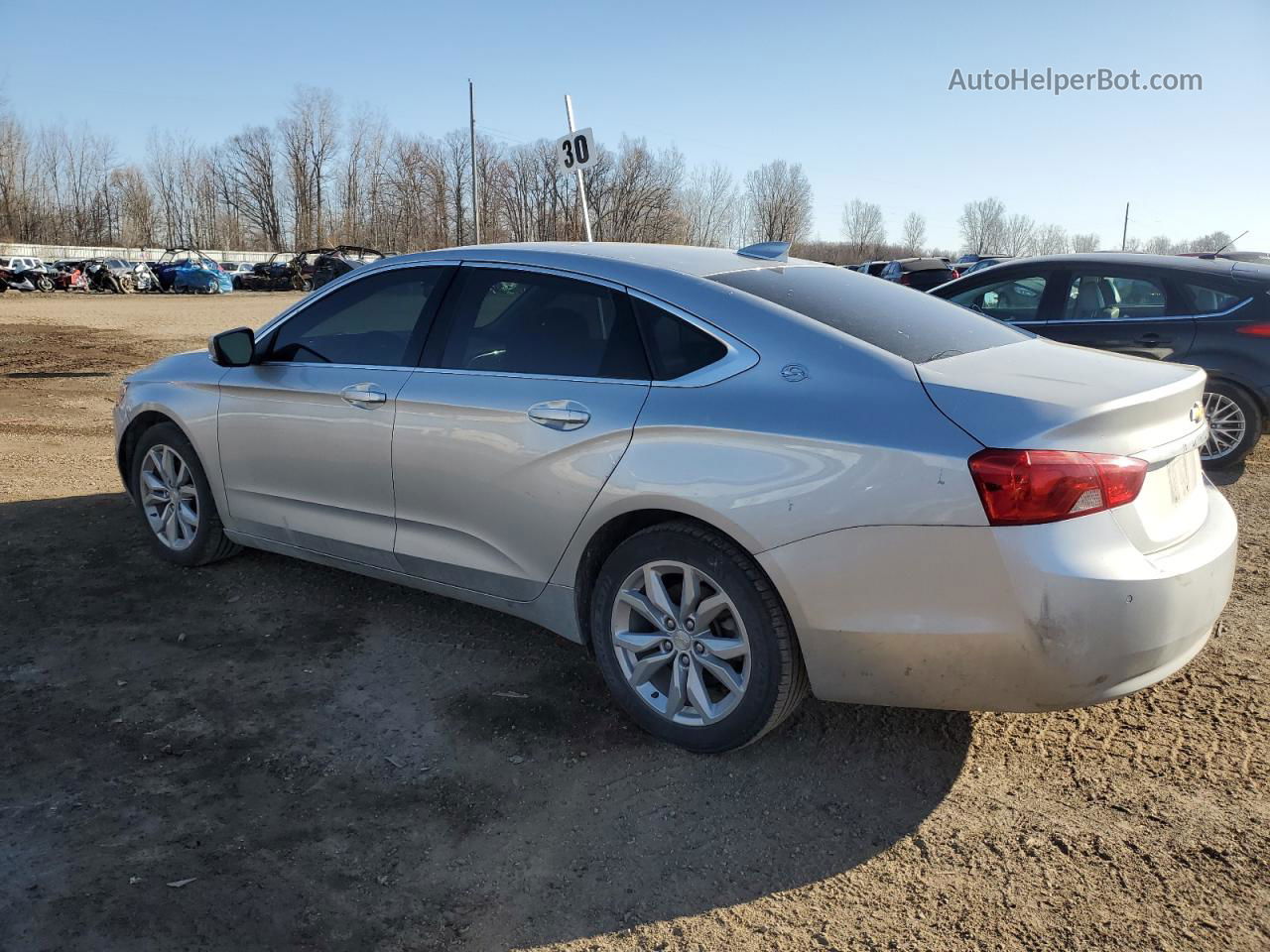 2017 Chevrolet Impala Lt Silver vin: 2G1105SA1H9193227