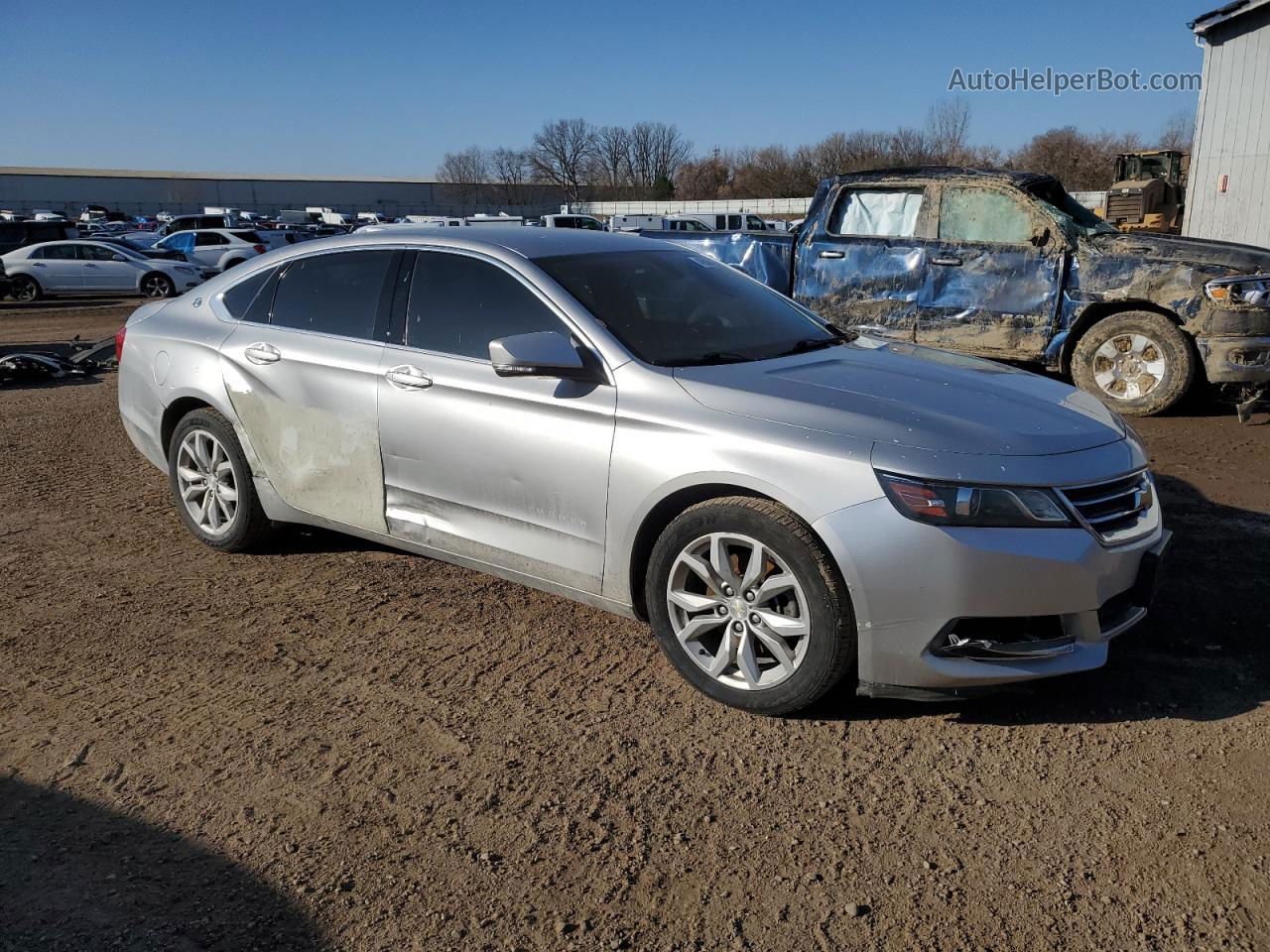 2017 Chevrolet Impala Lt Silver vin: 2G1105SA1H9193227