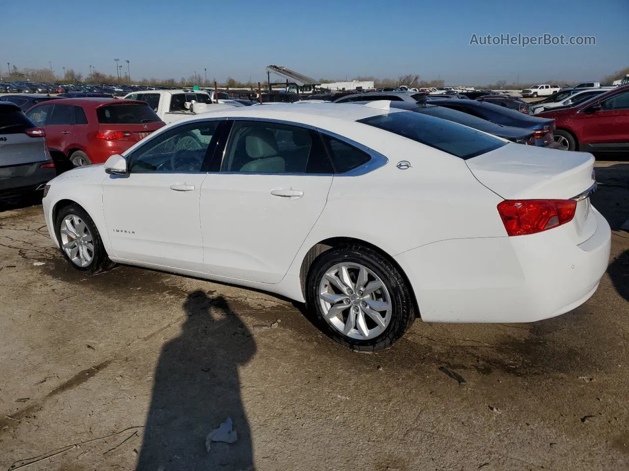 2017 Chevrolet Impala Lt White vin: 2G1105SA3H9138486