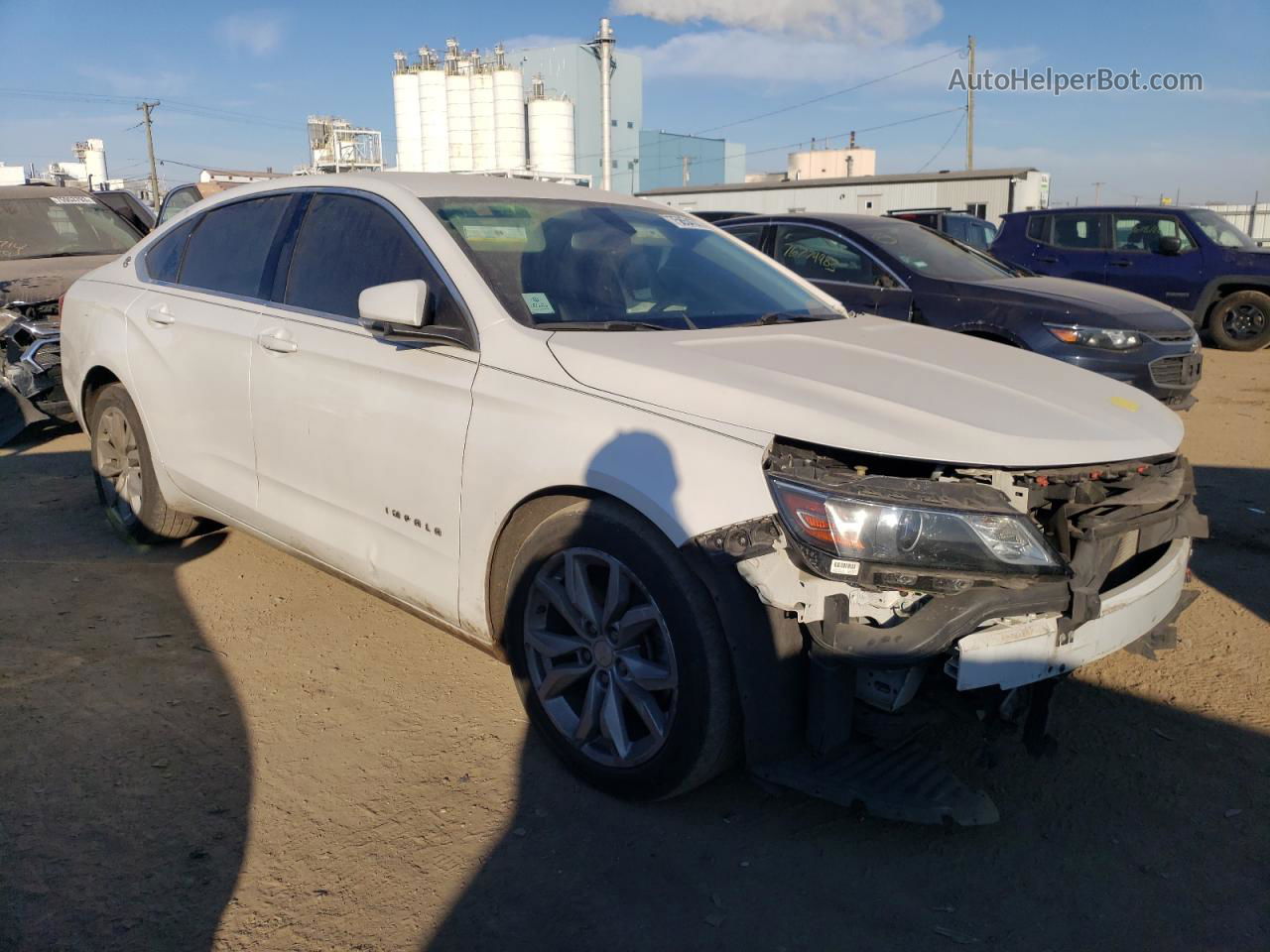 2016 Chevrolet Impala Lt White vin: 2G1105SA4G9188716