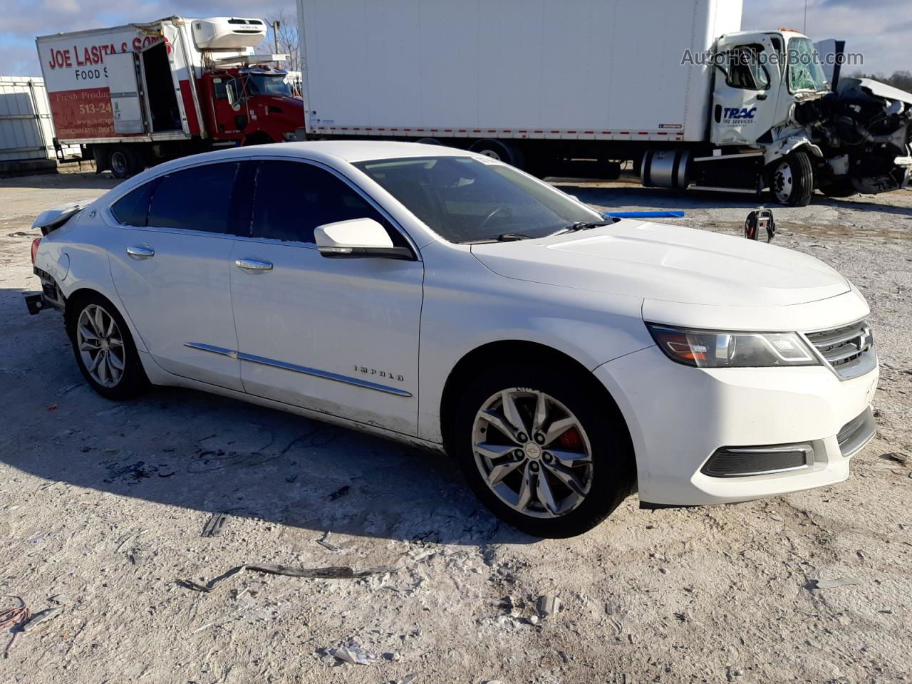 2016 Chevrolet Impala Lt White vin: 2G1105SA5G9136978