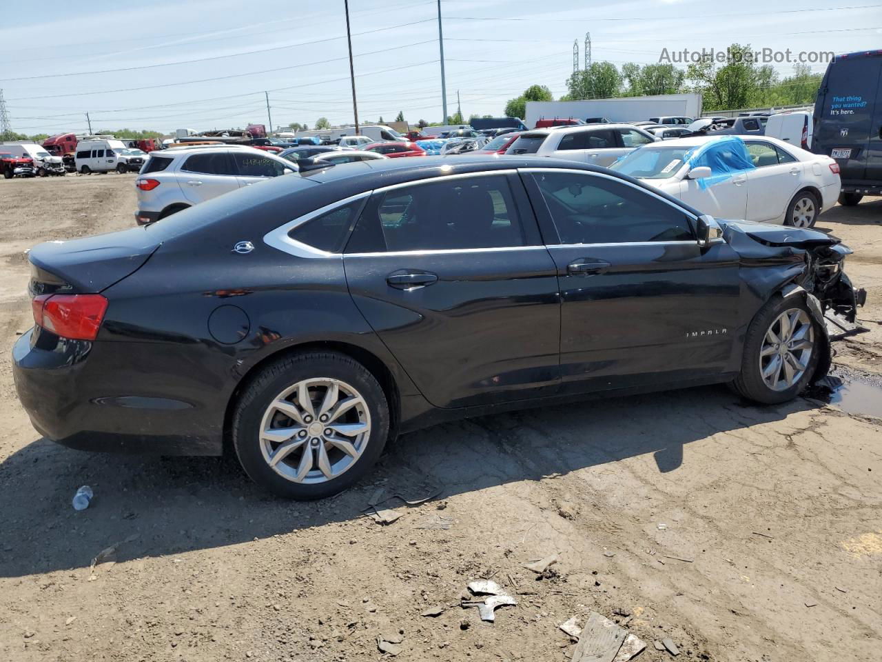 2017 Chevrolet Impala Lt Black vin: 2G1105SA5H9129790