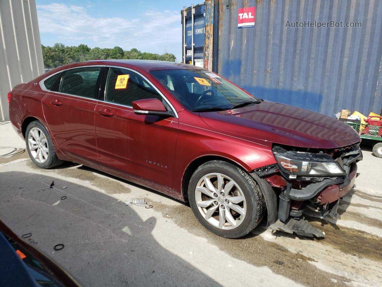 2016 Chevrolet Impala Lt Burgundy vin: 2G1105SA6G9153546