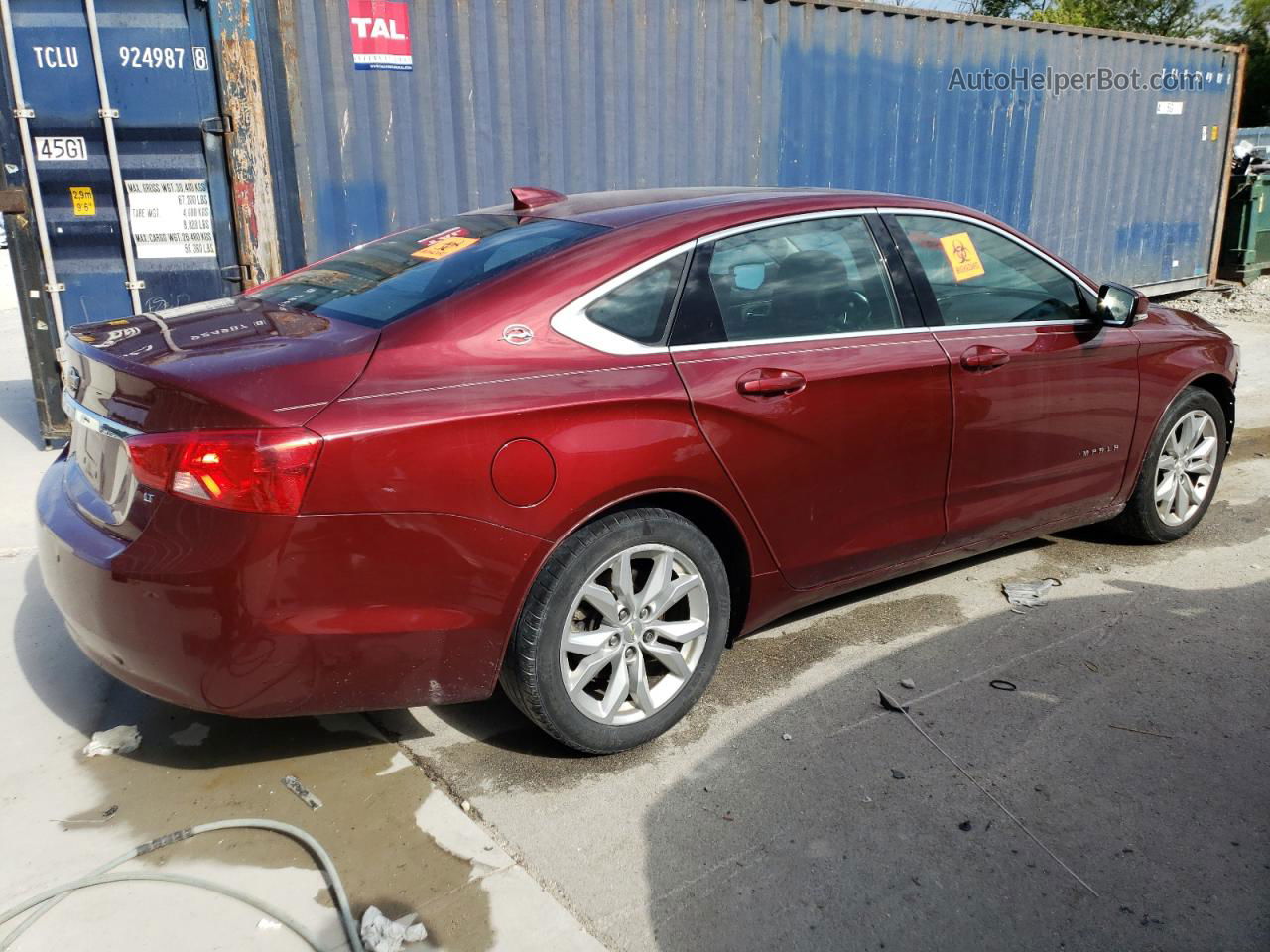 2016 Chevrolet Impala Lt Бордовый vin: 2G1105SA6G9153546