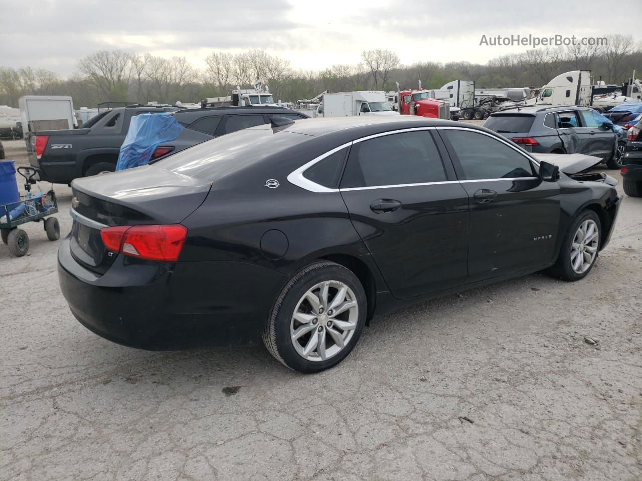 2017 Chevrolet Impala Lt Black vin: 2G1105SA6H9107491