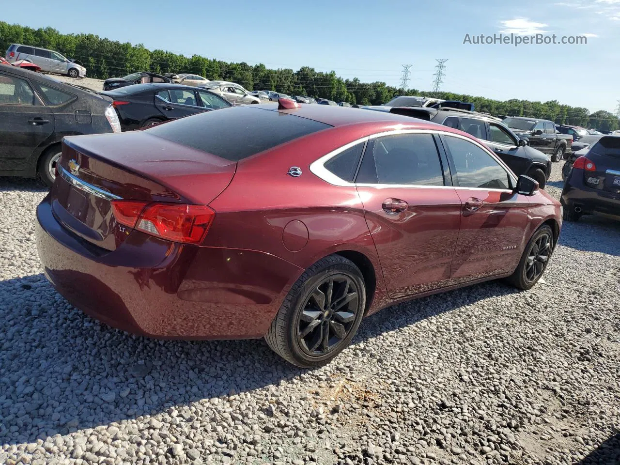 2017 Chevrolet Impala Lt Red vin: 2G1105SA6H9151927