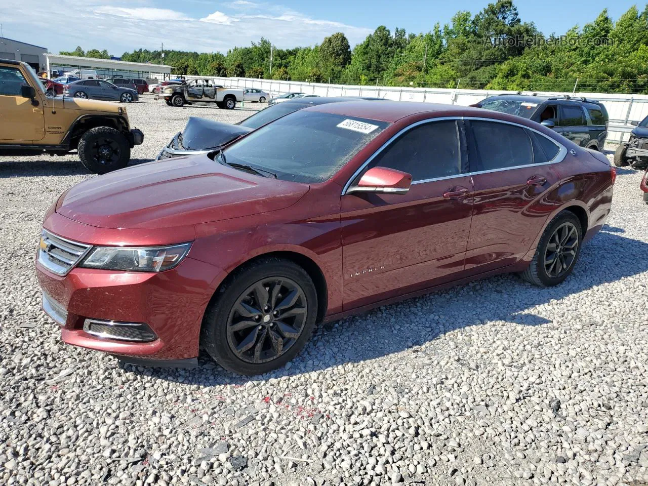 2017 Chevrolet Impala Lt Red vin: 2G1105SA6H9151927