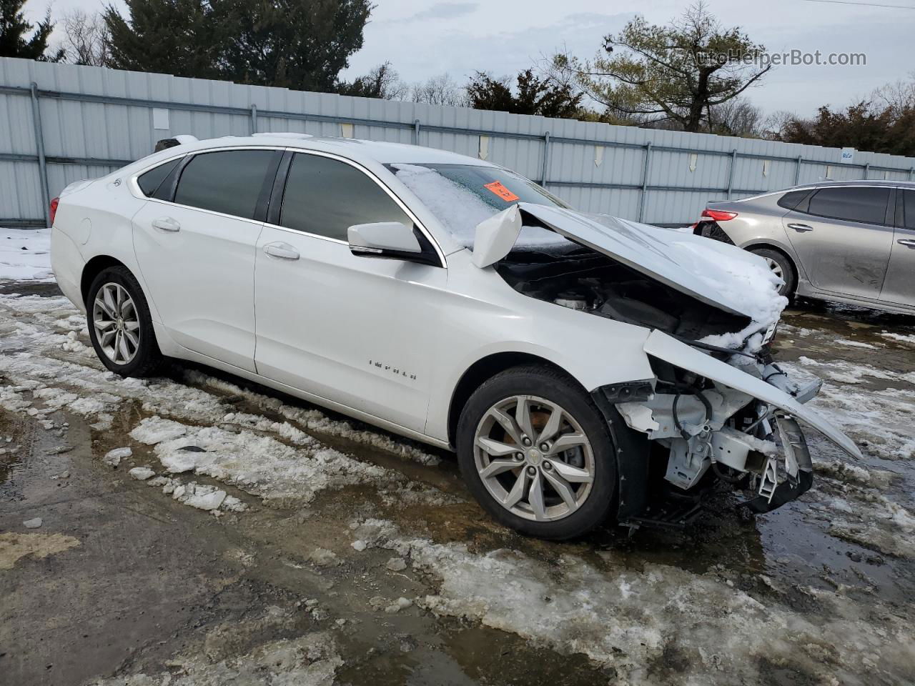 2017 Chevrolet Impala Lt White vin: 2G1105SA6H9165536