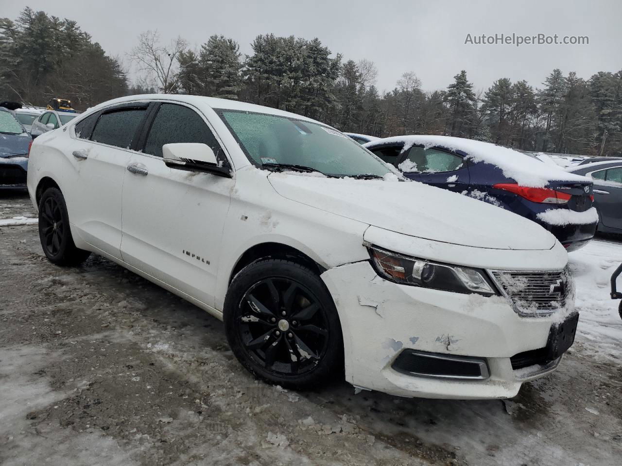 2017 Chevrolet Impala Lt White vin: 2G1105SA6H9168260