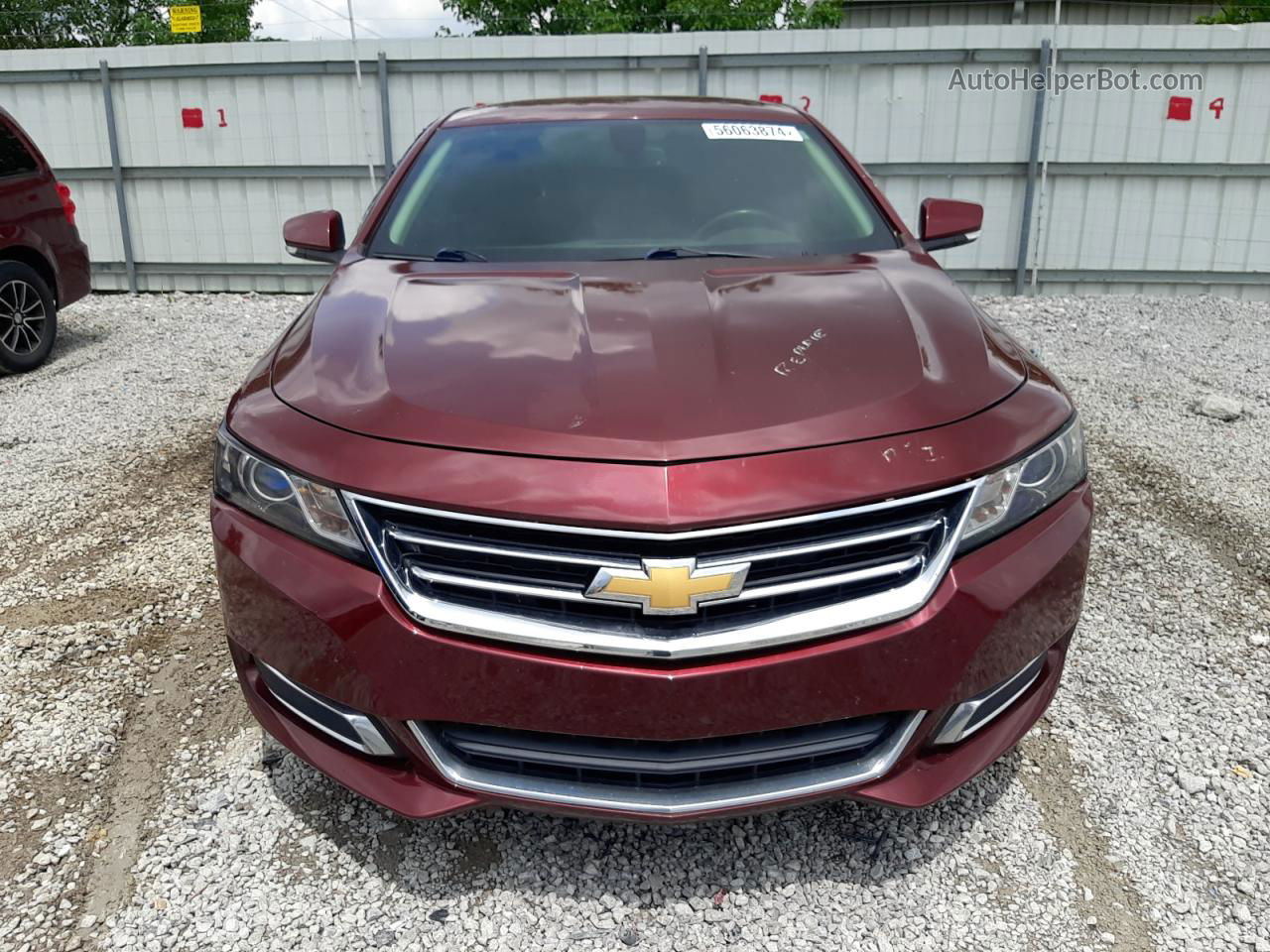 2016 Chevrolet Impala Lt Maroon vin: 2G1105SA7G9149392