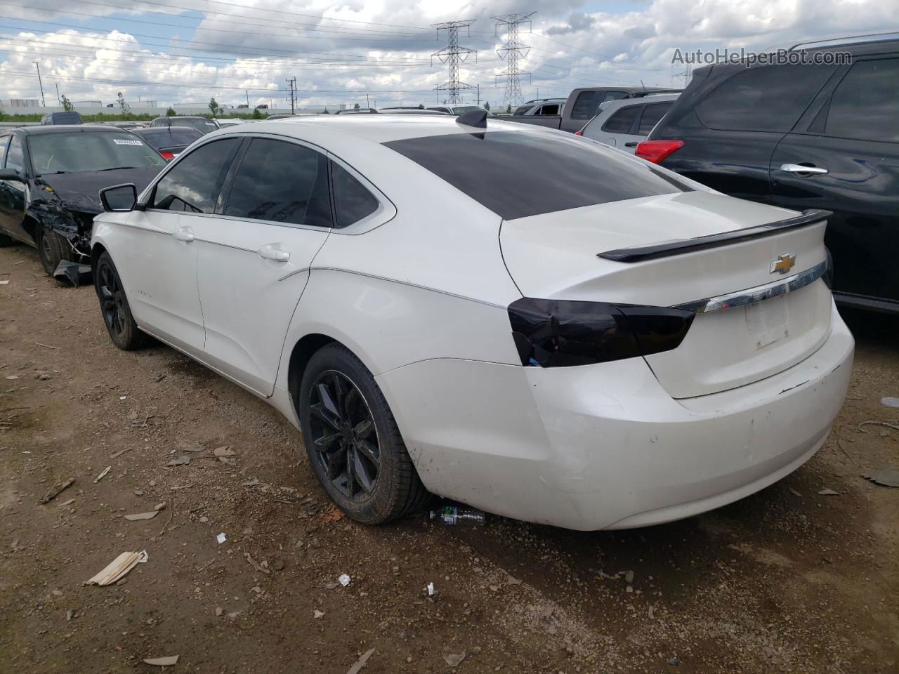 2016 Chevrolet Impala Lt White vin: 2G1105SA7G9176267