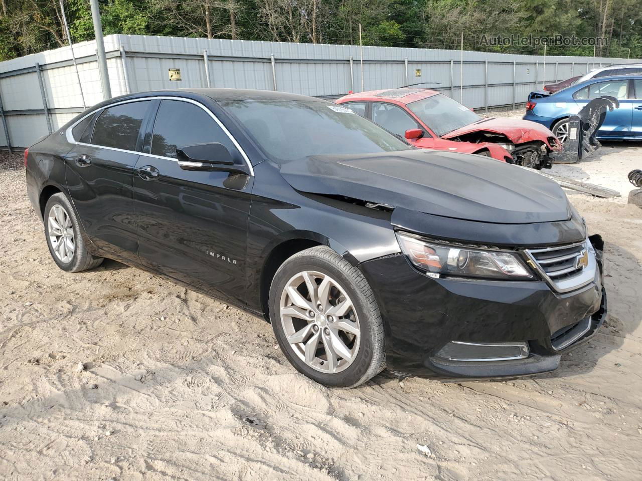 2017 Chevrolet Impala Lt Black vin: 2G1105SA7H9166209