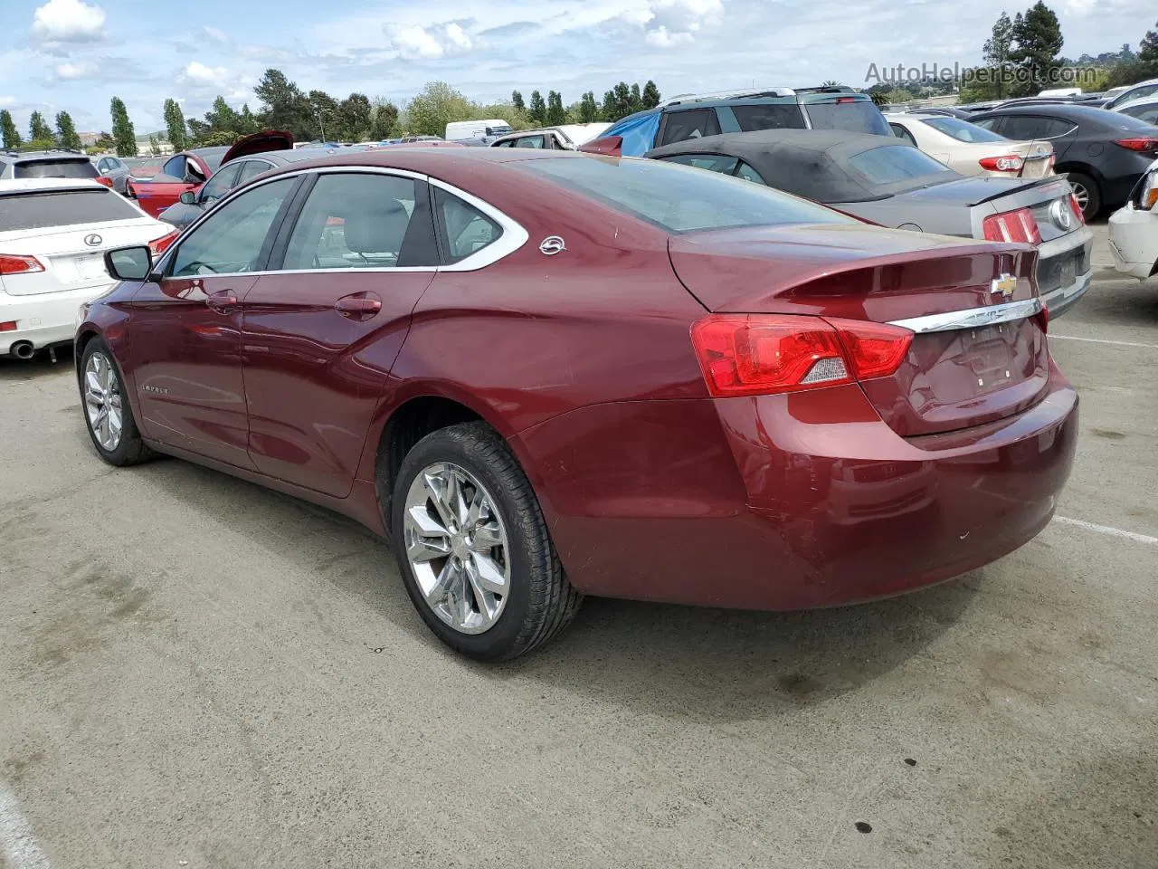 2017 Chevrolet Impala Lt Burgundy vin: 2G1105SA8H9139231