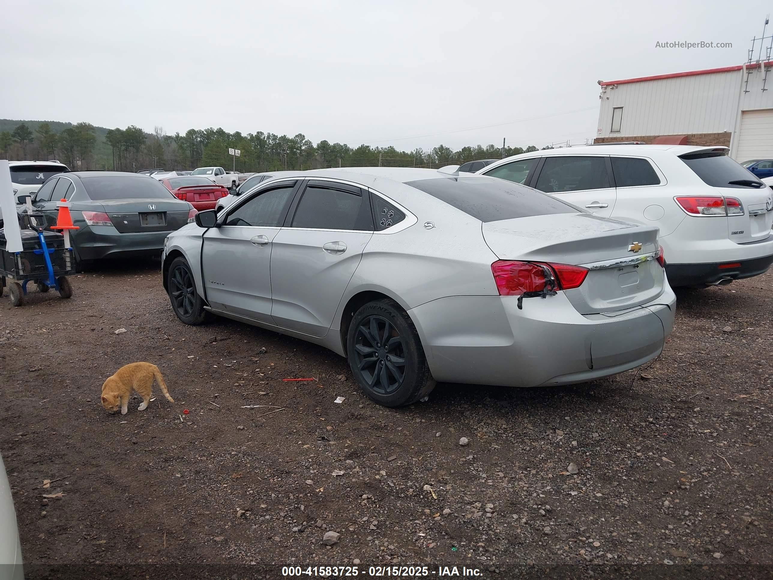 2017 Chevrolet Impala 1lt Silver vin: 2G1105SA8H9153873
