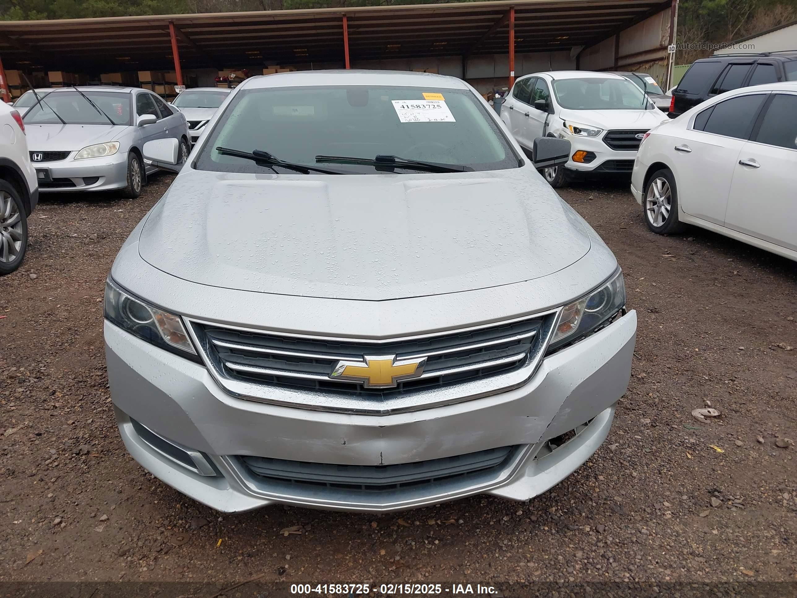 2017 Chevrolet Impala 1lt Silver vin: 2G1105SA8H9153873
