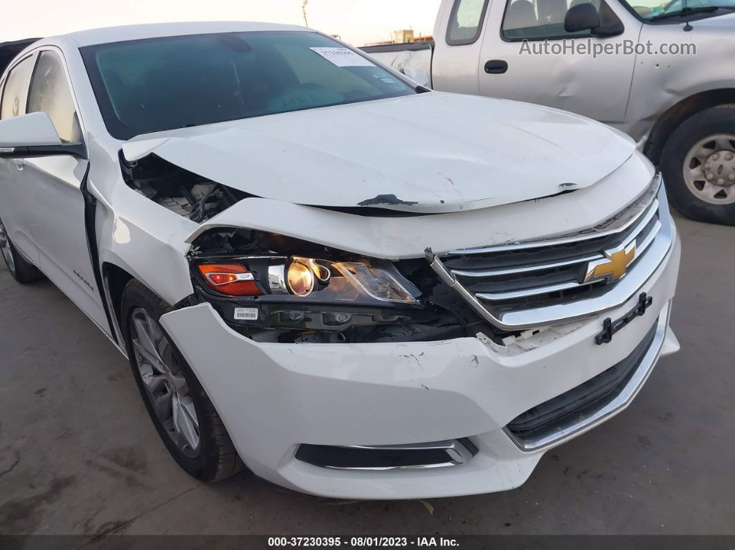 2016 Chevrolet Impala Lt White vin: 2G1105SA9G9173077