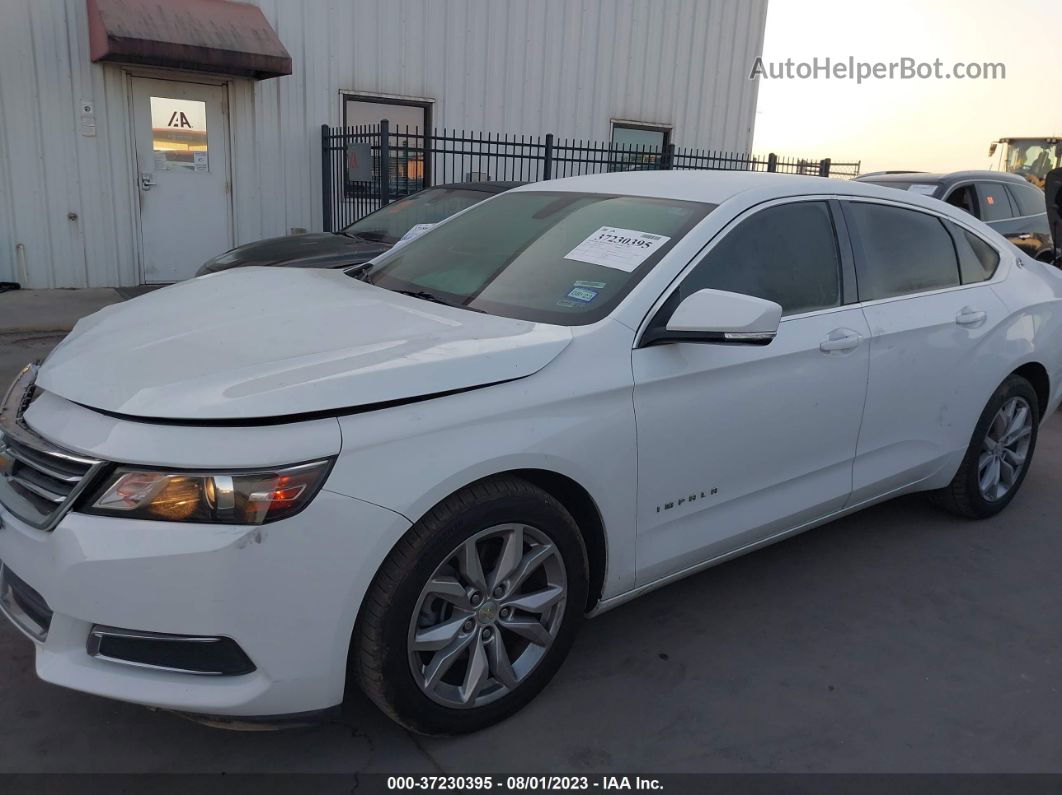 2016 Chevrolet Impala Lt White vin: 2G1105SA9G9173077