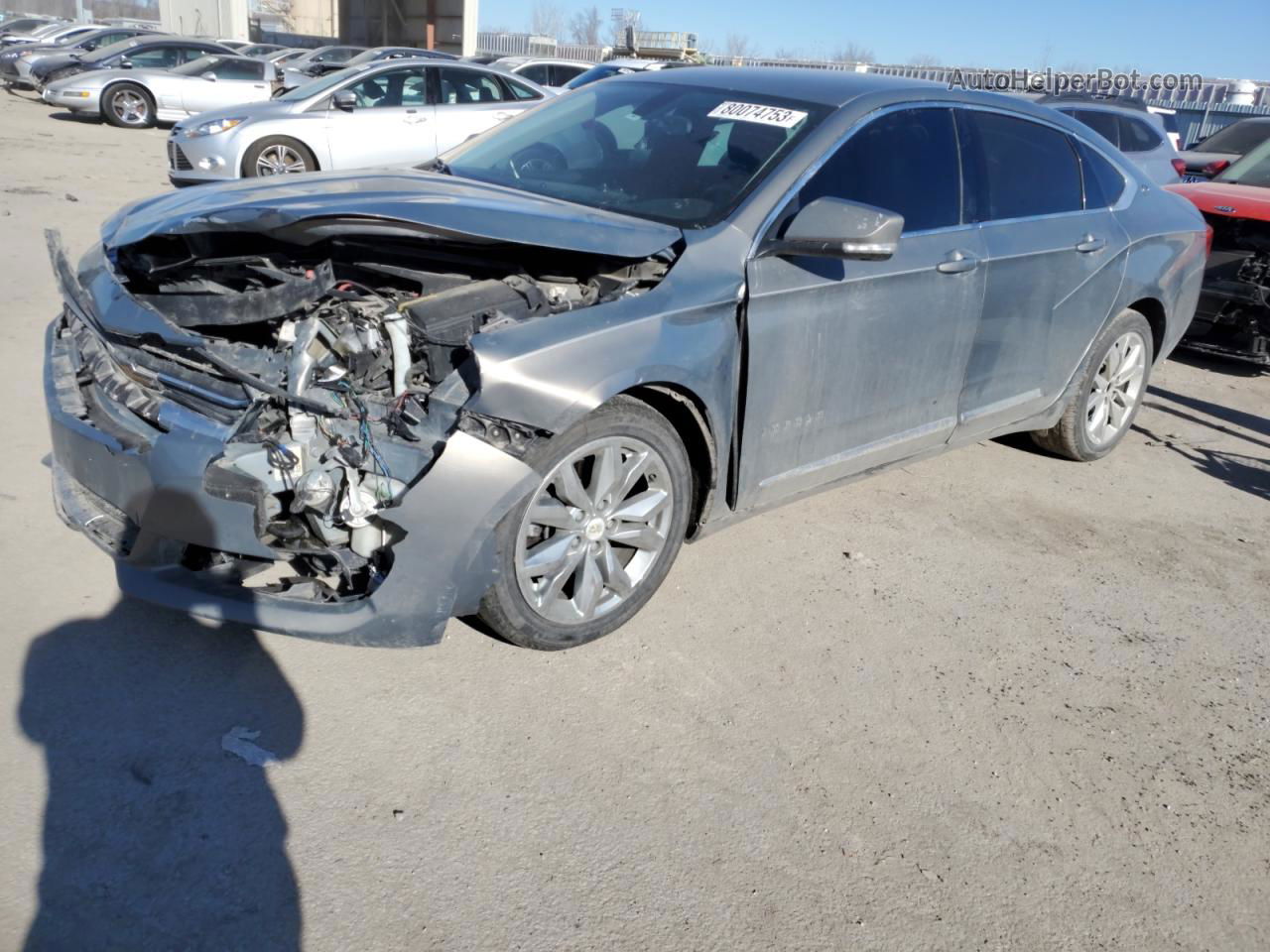 2017 Chevrolet Impala Lt Silver vin: 2G1105SA9H9171170