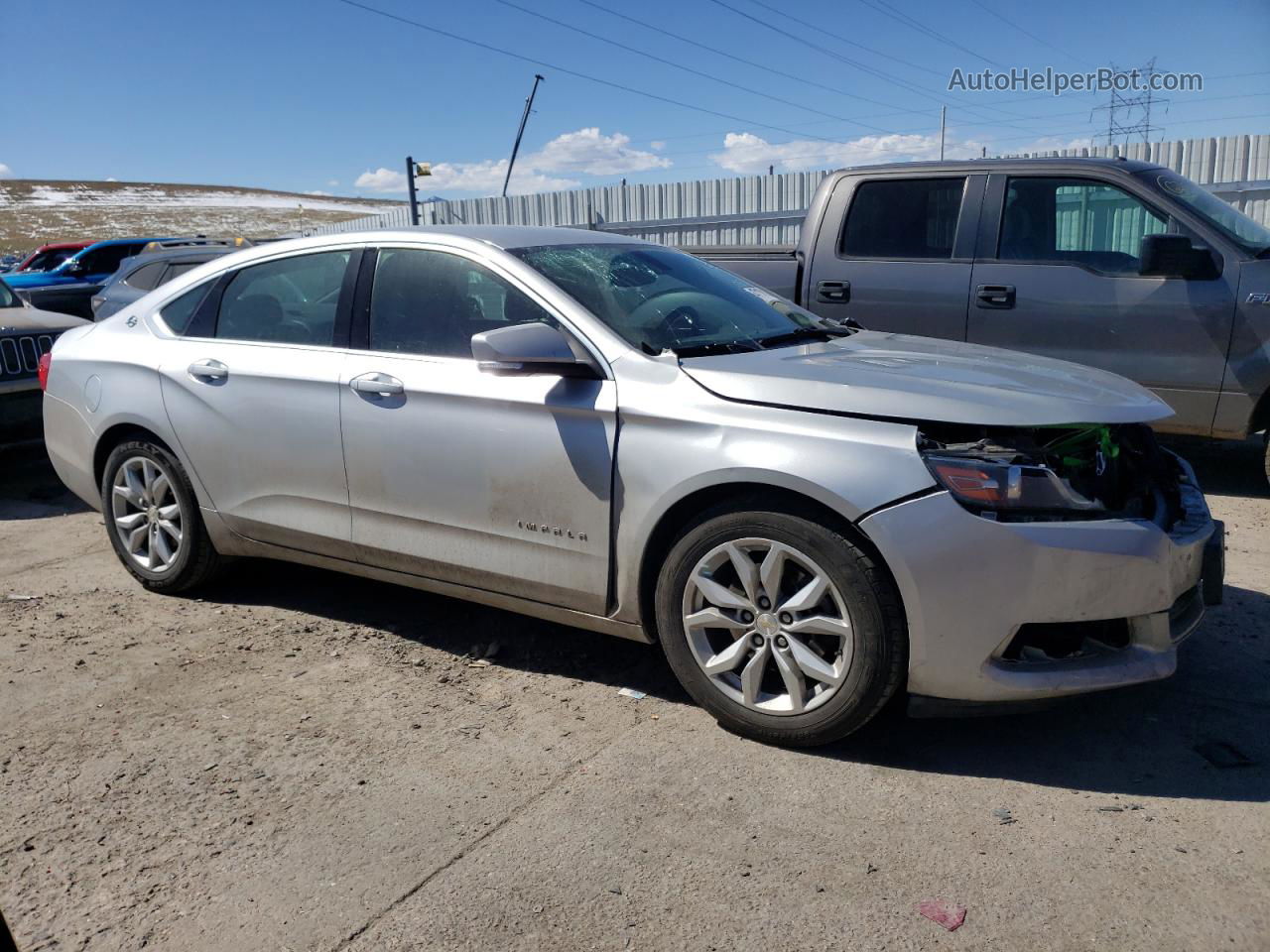 2016 Chevrolet Impala Lt Silver vin: 2G1105SAXG9152254