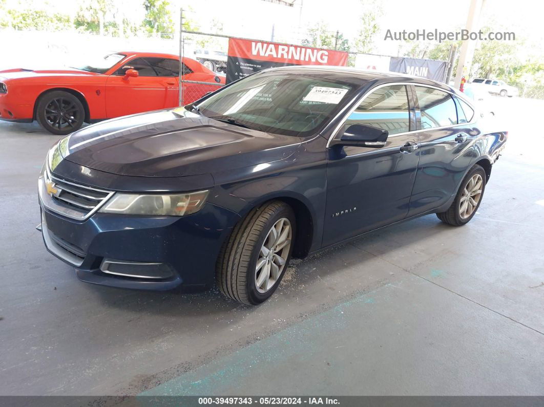 2017 Chevrolet Impala 1lt Blue vin: 2G1105SAXH9137013