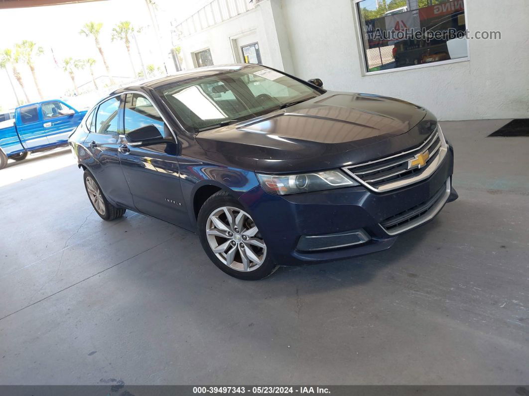 2017 Chevrolet Impala 1lt Blue vin: 2G1105SAXH9137013