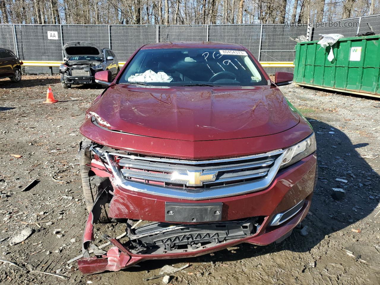 2017 Chevrolet Impala Lt Бордовый vin: 2G1105SAXH9141191