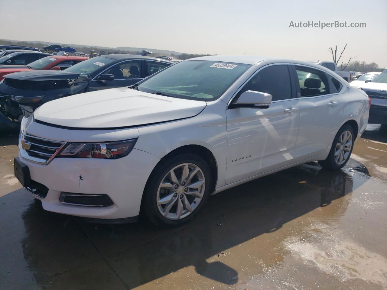 2017 Chevrolet Impala Lt White vin: 2G1105SAXH9153647