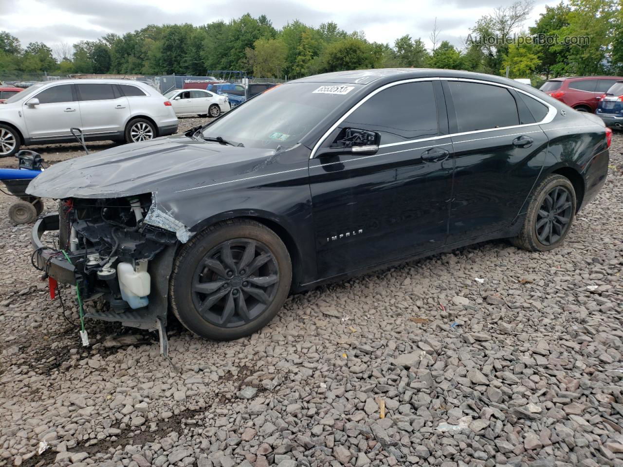 2017 Chevrolet Impala Lt Black vin: 2G1105SAXH9175230