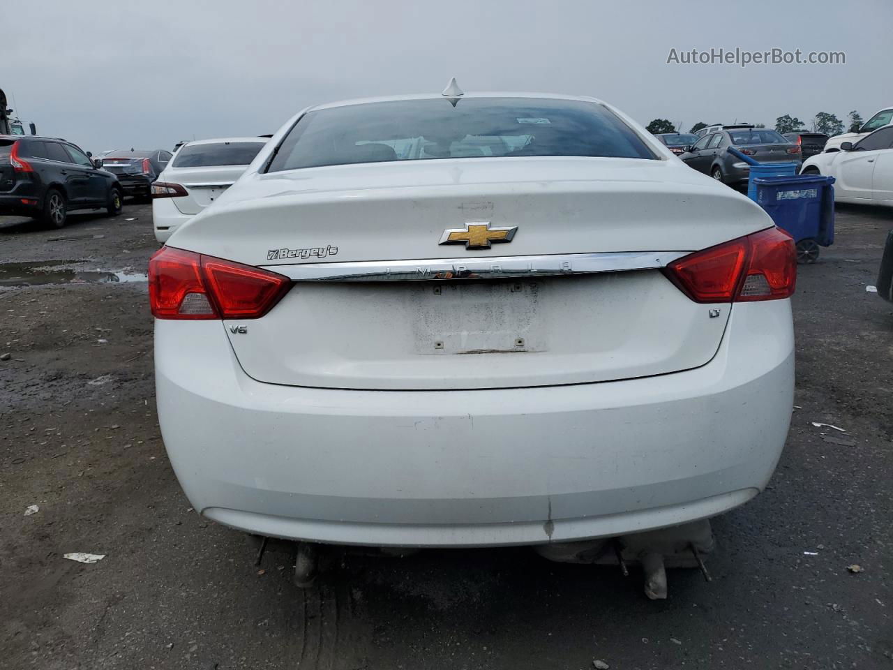 2016 Chevrolet Impala Lt White vin: 2G1115S31G9143067