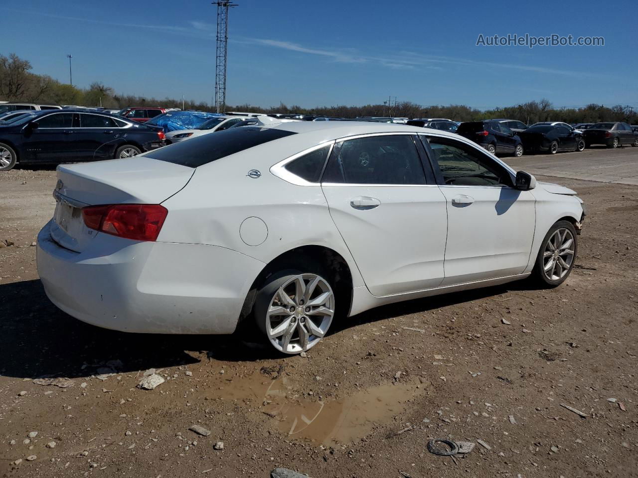 2016 Chevrolet Impala Lt White vin: 2G1115S32G9137648