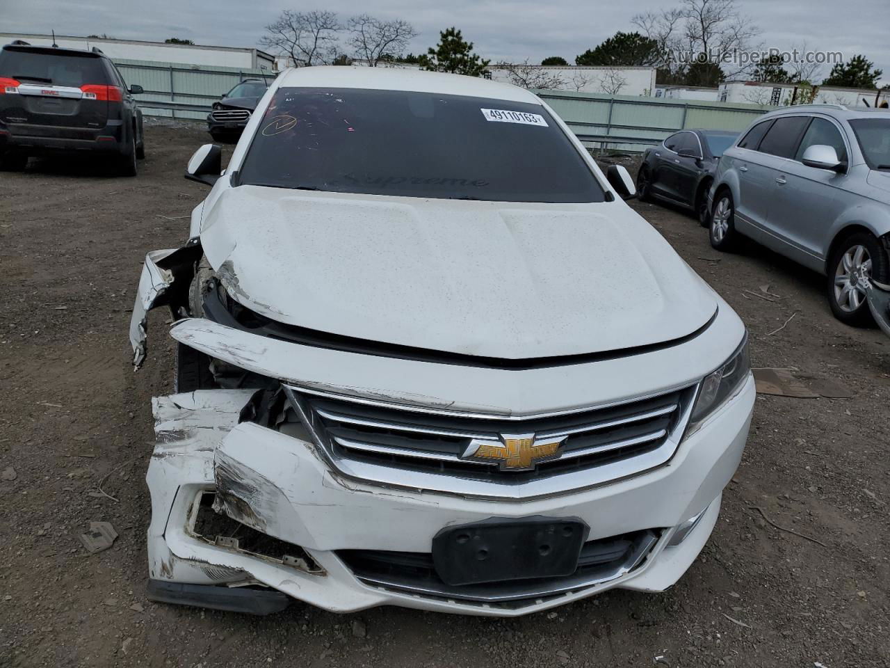 2016 Chevrolet Impala Lt White vin: 2G1115S32G9146592