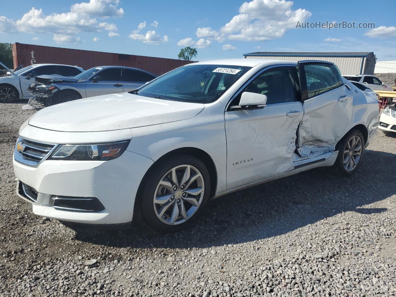 2016 Chevrolet Impala Lt White vin: 2G1115S32G9148455