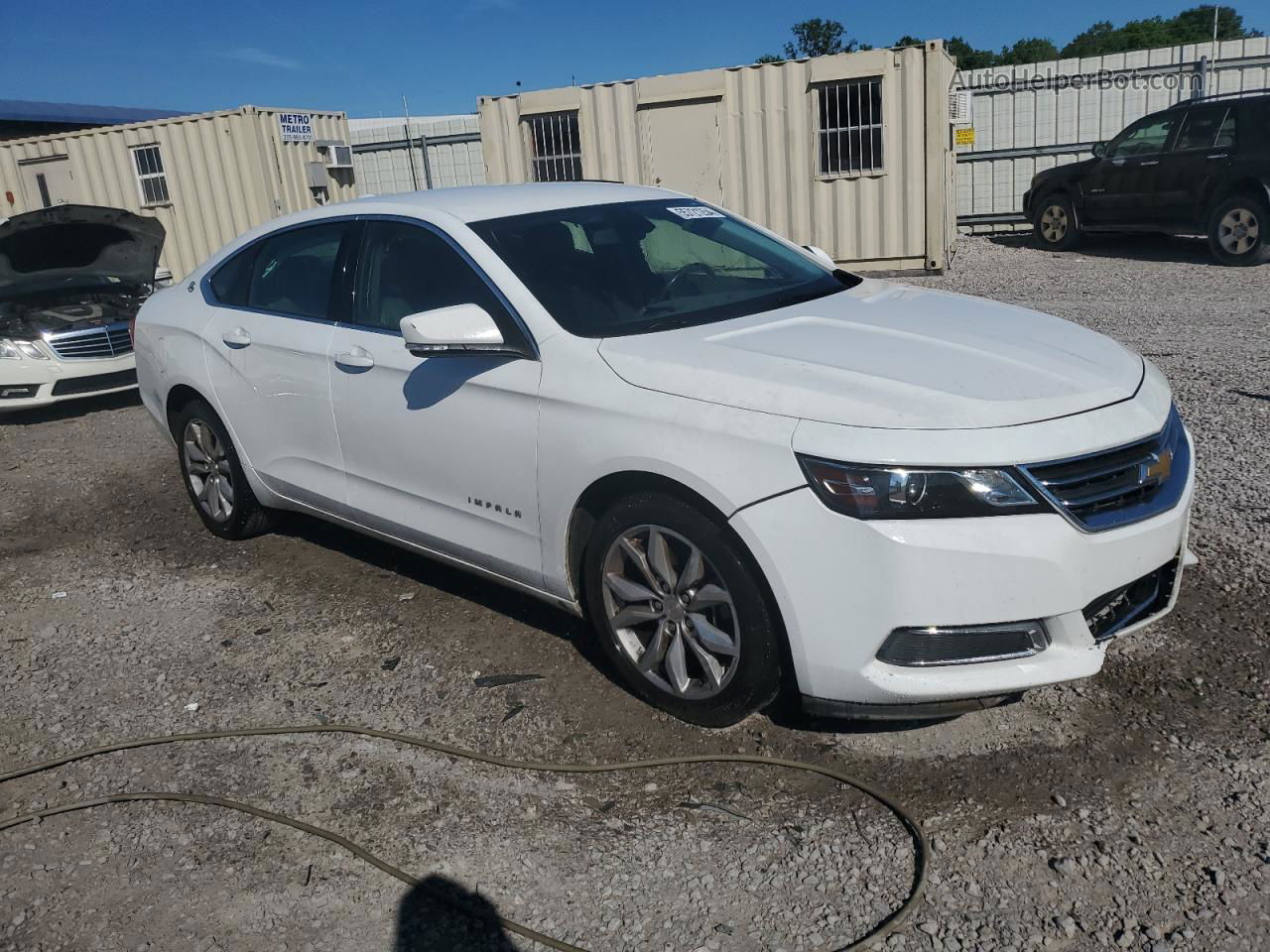 2016 Chevrolet Impala Lt White vin: 2G1115S32G9148455