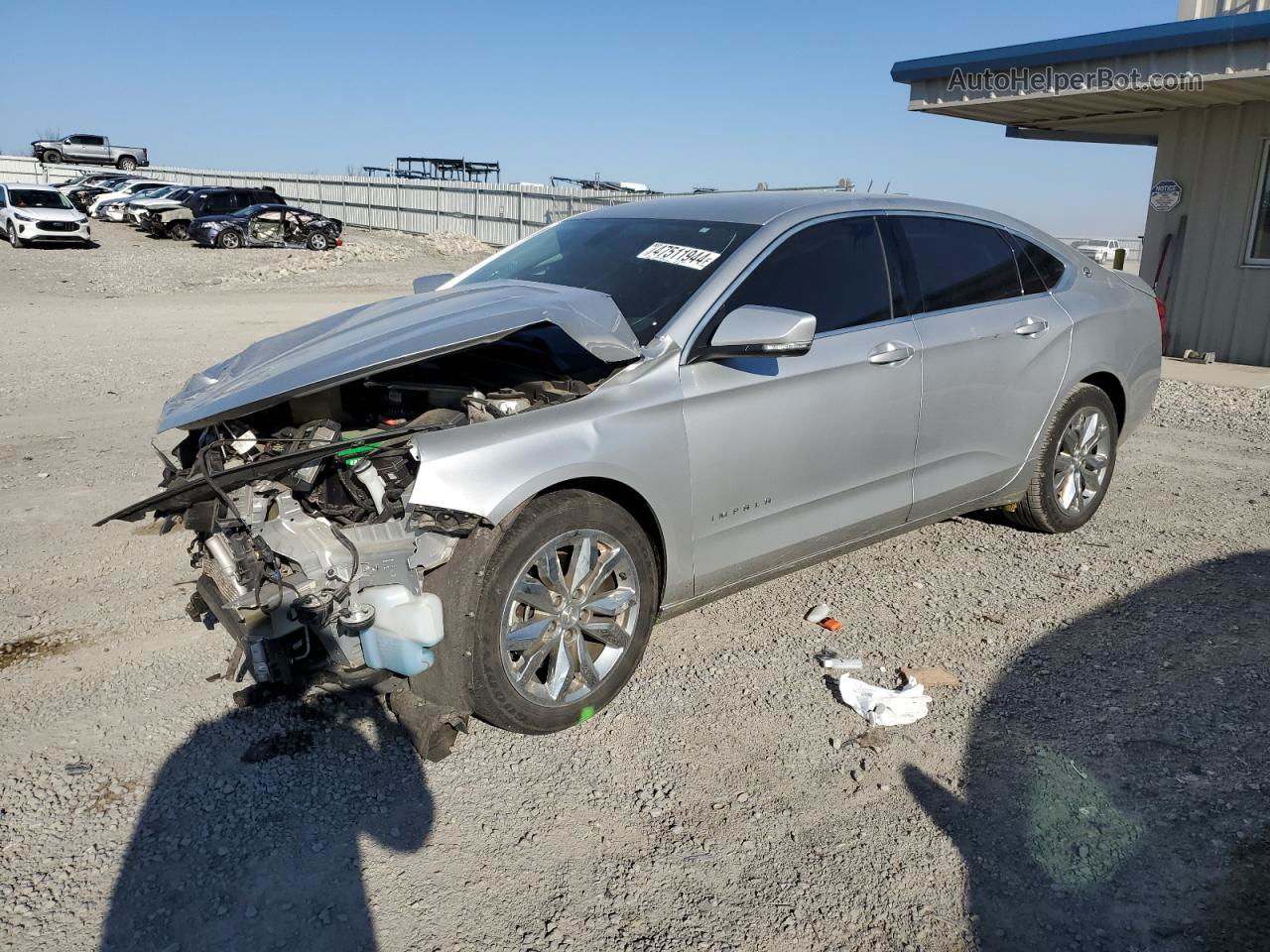 2016 Chevrolet Impala Lt Silver vin: 2G1115S32G9184968