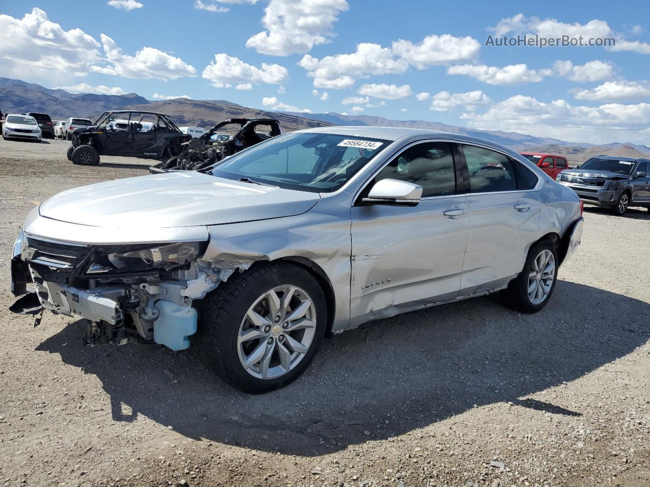 2016 Chevrolet Impala Lt Silver vin: 2G1115S33G9141045