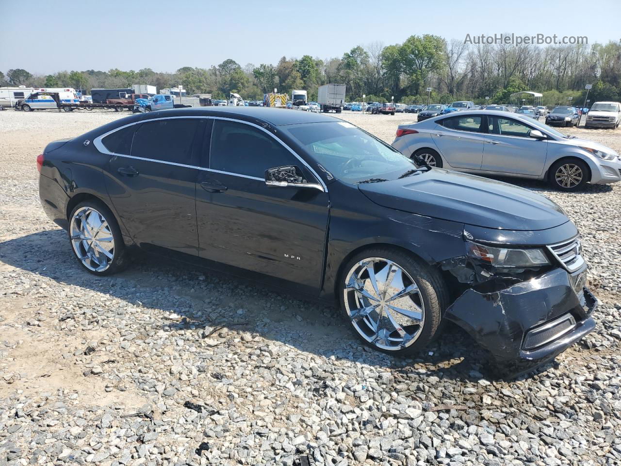 2016 Chevrolet Impala Lt Black vin: 2G1115S33G9154880