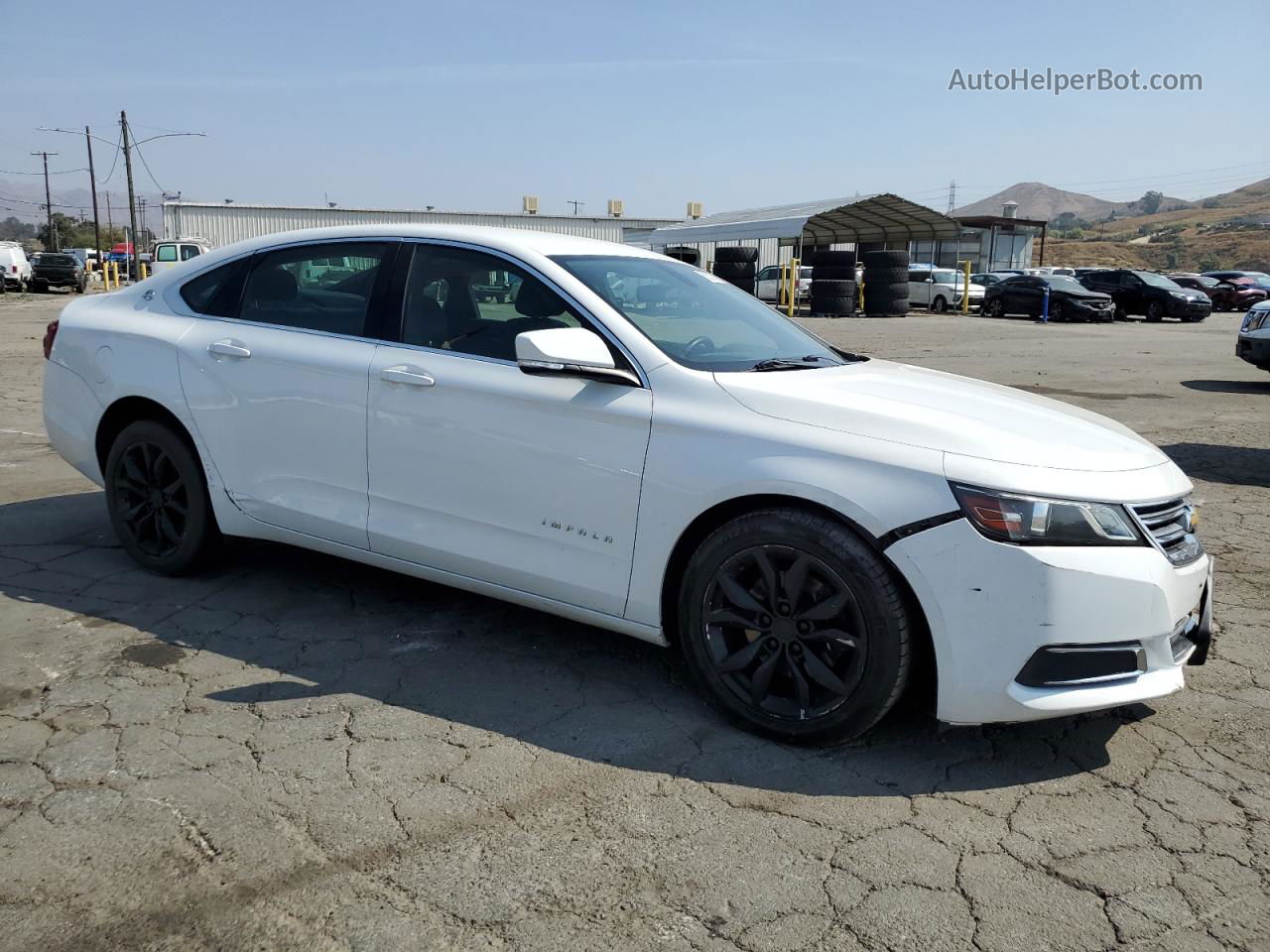 2016 Chevrolet Impala Lt White vin: 2G1115S34G9133858