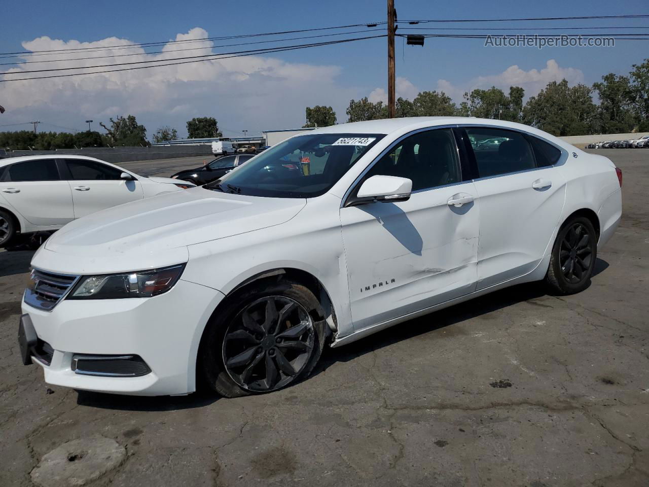 2016 Chevrolet Impala Lt White vin: 2G1115S34G9133858