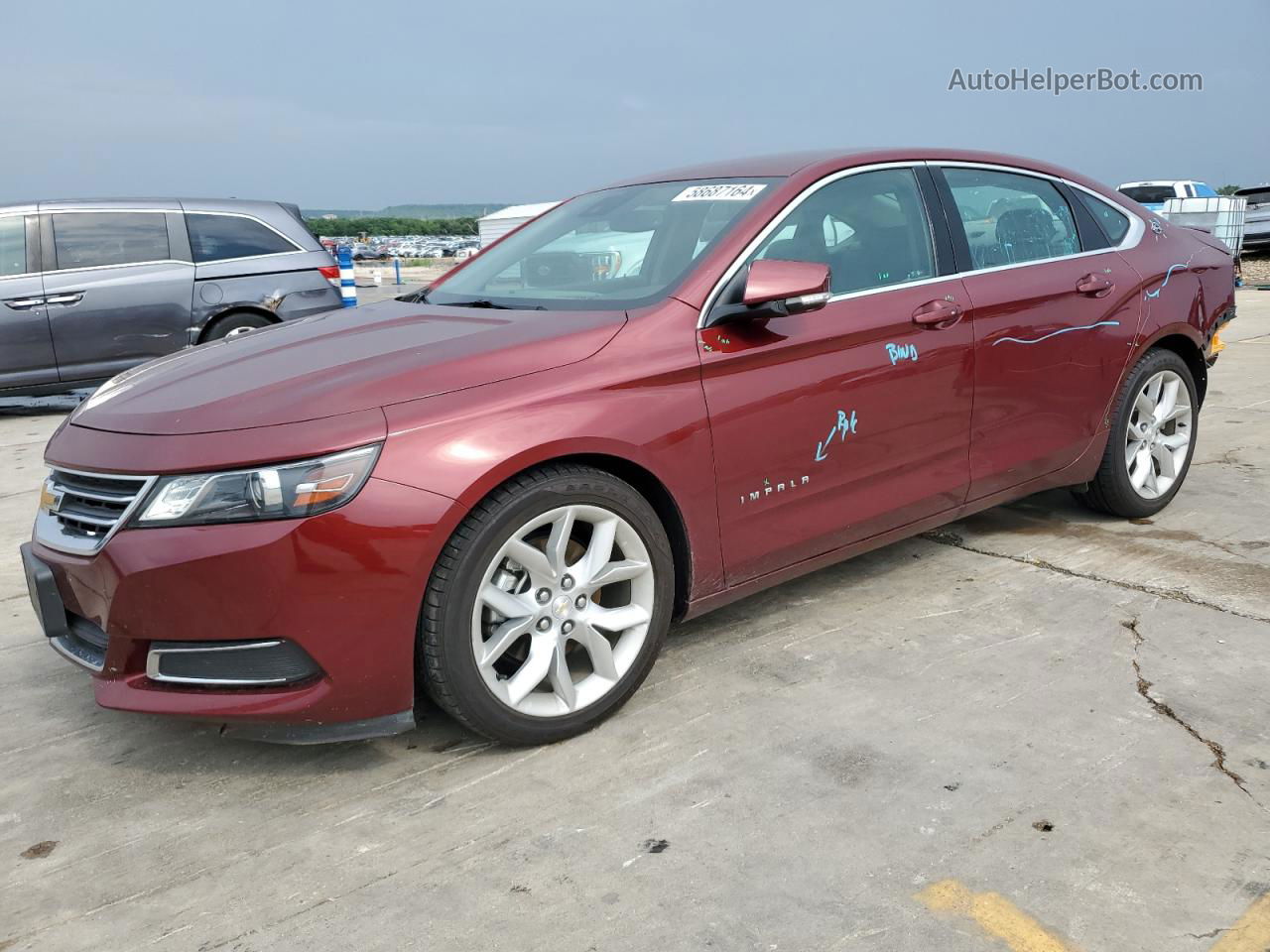 2016 Chevrolet Impala Lt Red vin: 2G1115S34G9152183