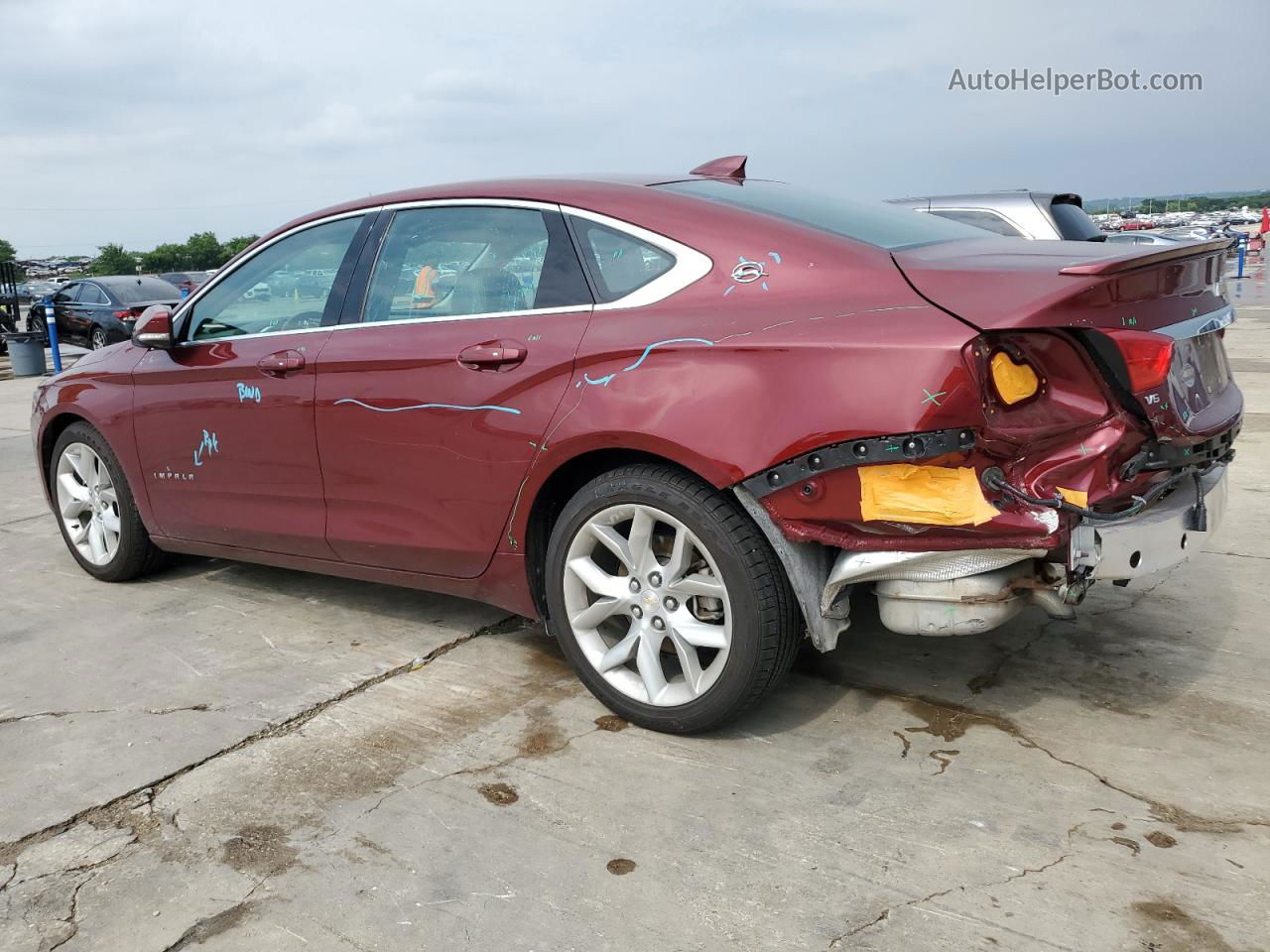 2016 Chevrolet Impala Lt Red vin: 2G1115S34G9152183