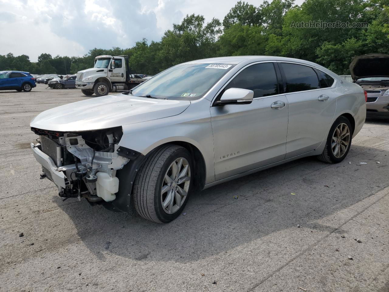 2016 Chevrolet Impala Lt Silver vin: 2G1115S34G9159313