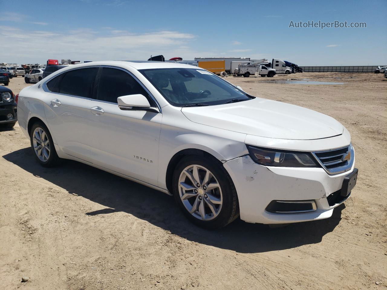 2016 Chevrolet Impala Lt White vin: 2G1115S35G9105809