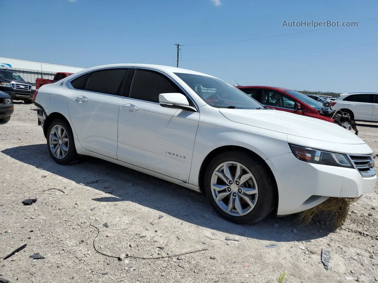 2016 Chevrolet Impala Lt White vin: 2G1115S35G9181515