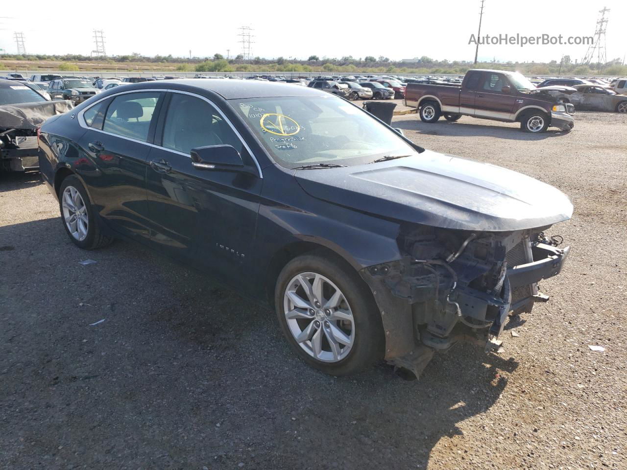 2016 Chevrolet Impala Lt Blue vin: 2G1115S36G9141640