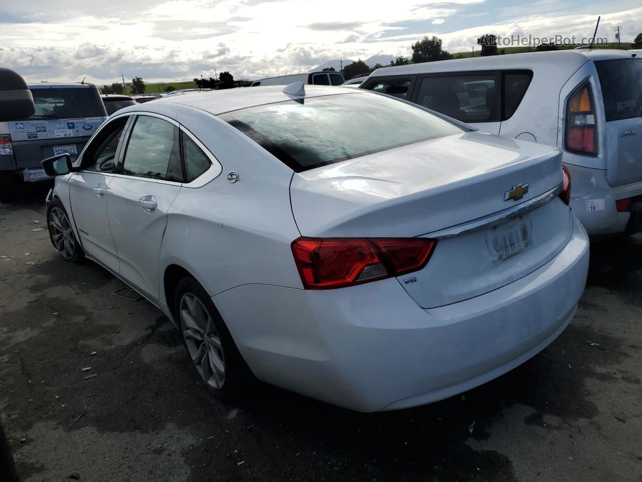 2016 Chevrolet Impala Lt White vin: 2G1115S37G9123938