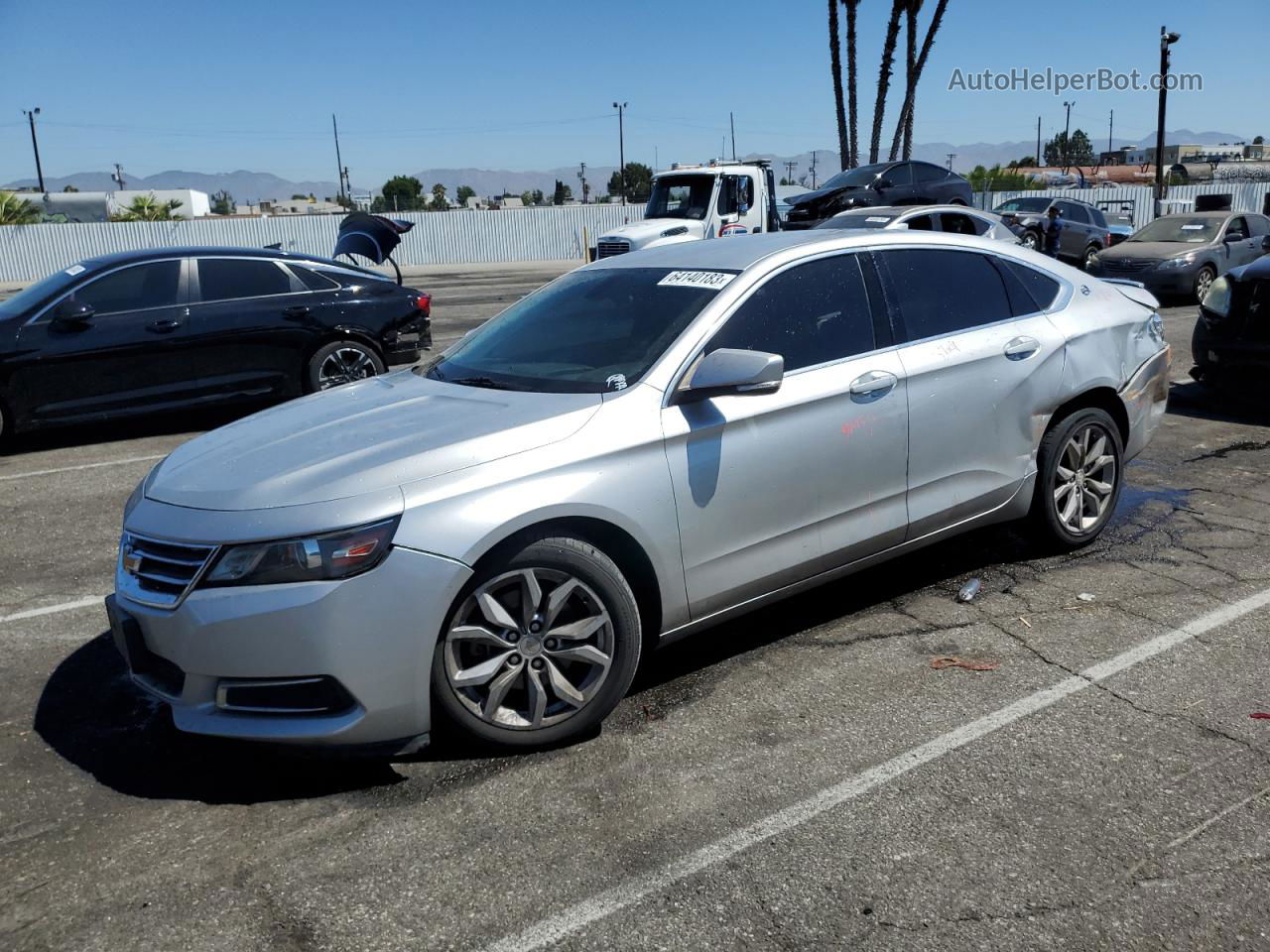 2016 Chevrolet Impala Lt Silver vin: 2G1115S37G9125463