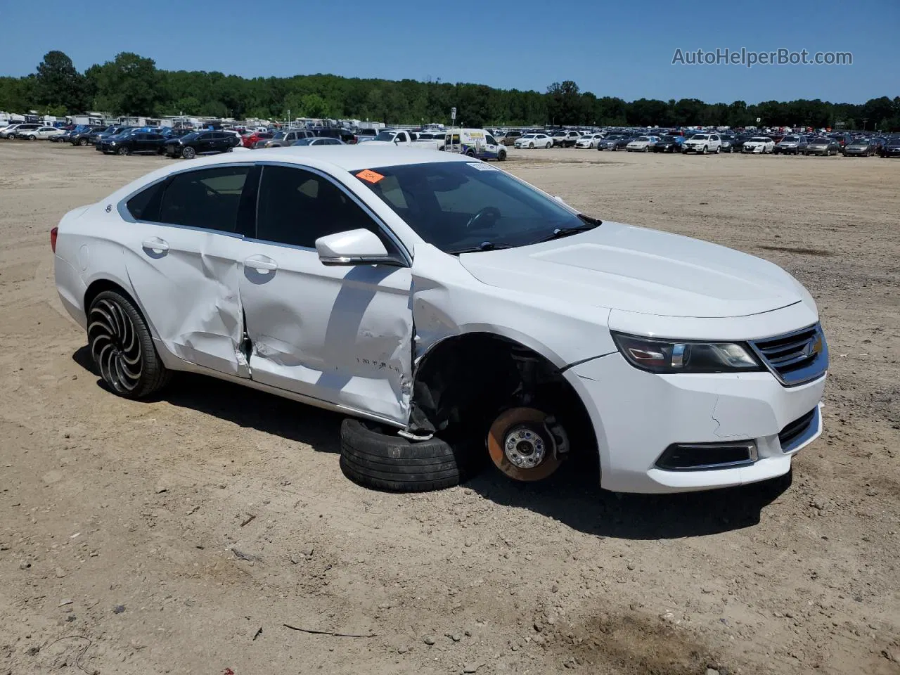 2016 Chevrolet Impala Lt White vin: 2G1115S37G9134003