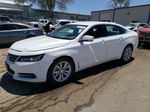 2016 Chevrolet Impala Lt White vin: 2G1115S37G9151724