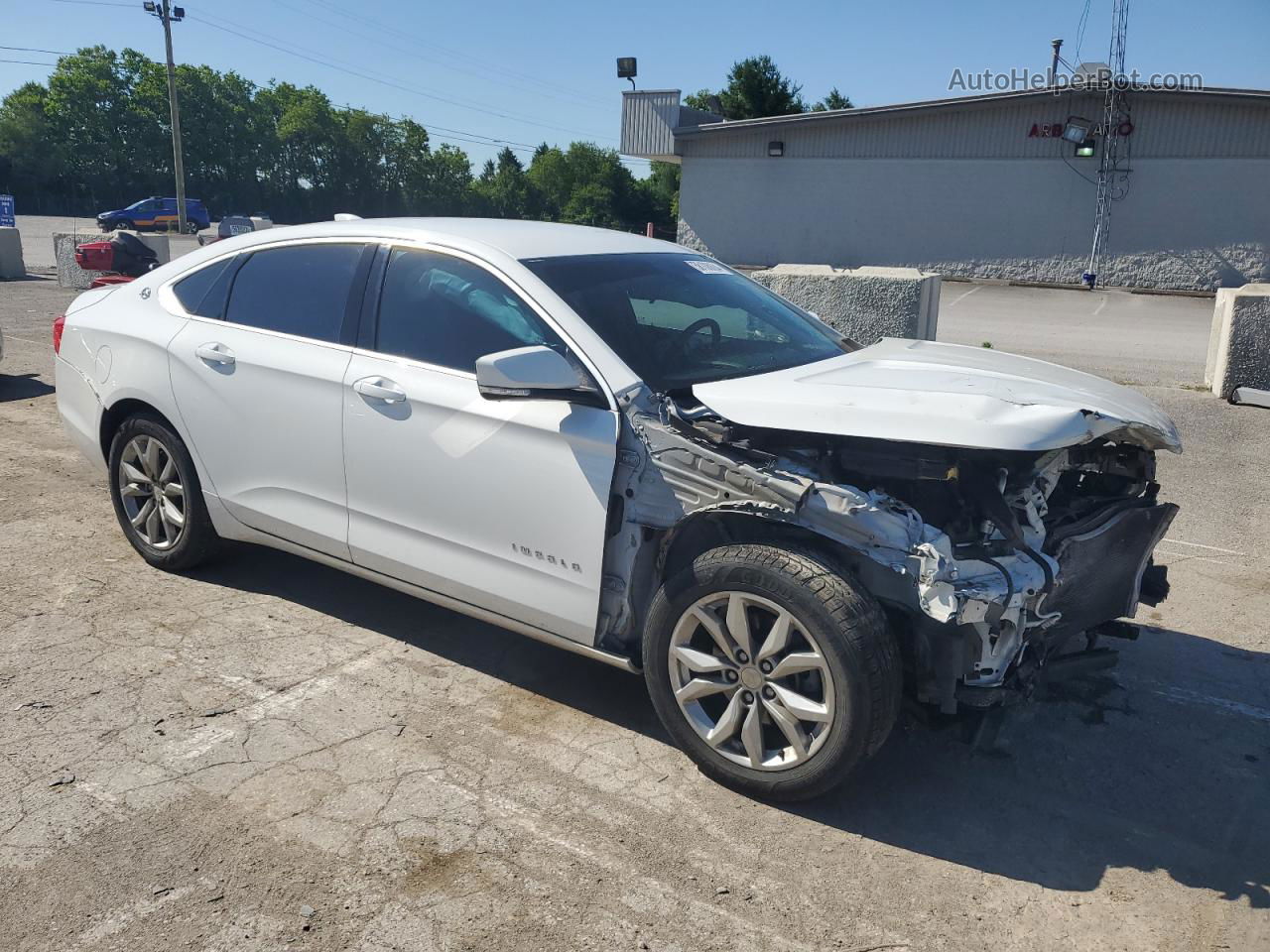 2016 Chevrolet Impala Lt White vin: 2G1115S37G9160567